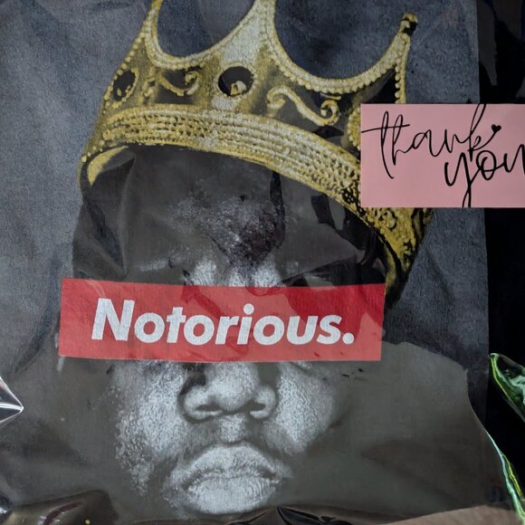 Notorius Big Navy Blue Sweatshirt in Sealed Bag-Discount Shipping - Picture 6 of 7